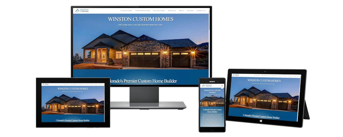 We create responsive websites for contractors