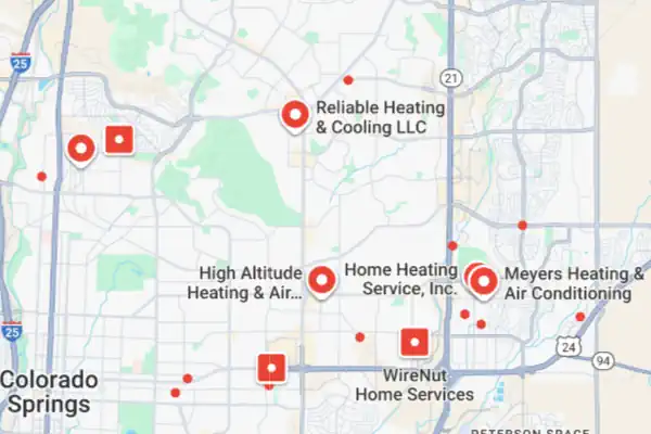 Map showing locations of local businesses. Does your's show up?