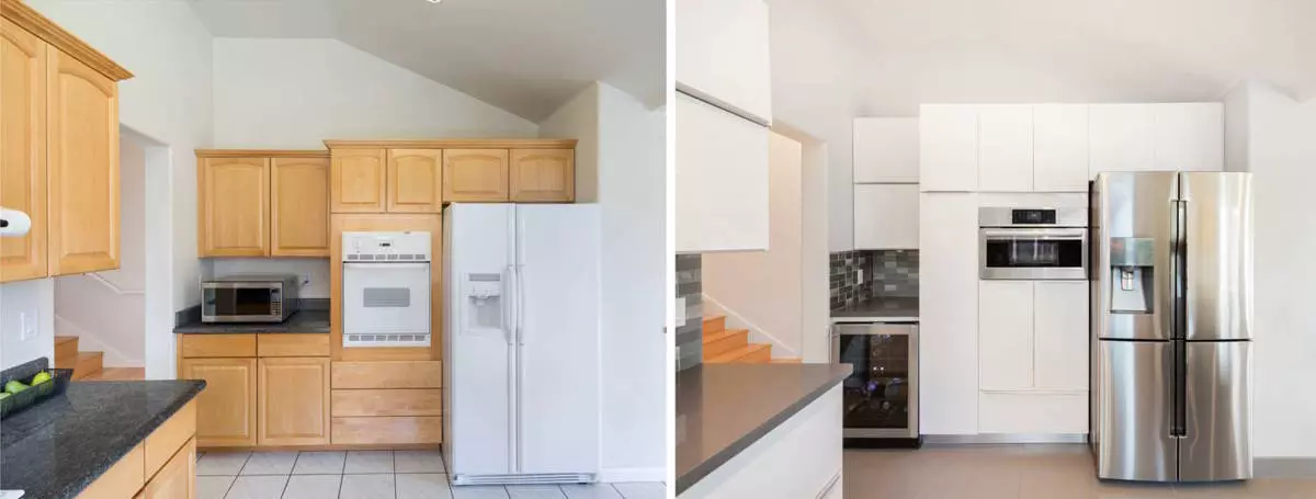 before after remodel